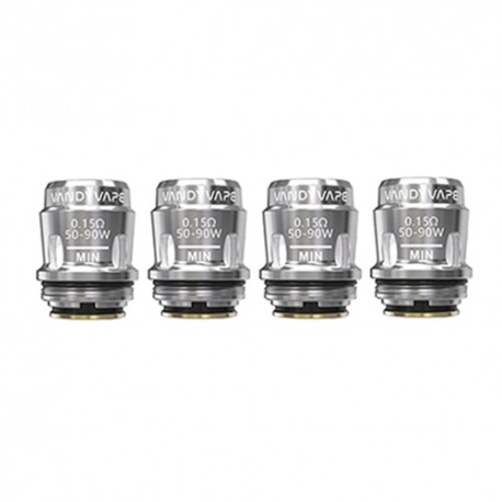 Authentic VandyVape Swell Replacement Single Mesh Coil Head - Silver, 0.15ohm (50~90W) (4 PCS)