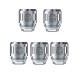 Authentic SMOKTech SMOK TFV8 Baby Tank V8 Baby-T8 Coil Head - Silver, Stainless Steel, 0.15 Ohm, EU Edition (5 PCS)