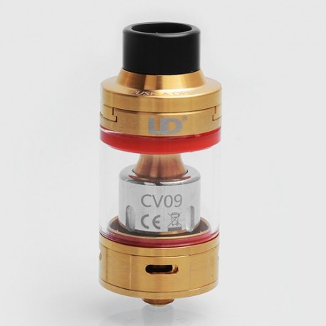 Authentic YouDe UD Zephyrus V3 Sub Ohm Tank Atomizer - Gold, Stainless Steel, 5ml, 25mm Diameter