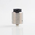 Authentic Ehpro Panther RDA Rebuildable Dripping Atomizer w/ BF Pin - Silver, Stainless Steel, 24mm Diameter