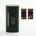 Authentic Asmodus Lustro 200W Touch Screen TC VW Variable Wattage Box Mod - Army Green, 5~200W, 2 x 18650