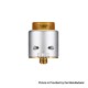 Authentic ADVKEN Ziggs V2 RDA Rebuildable Dripping Atomizer w/ 810 Drip Tip - Silver, Stainless Steel + Aluminum, 24mm Diameter