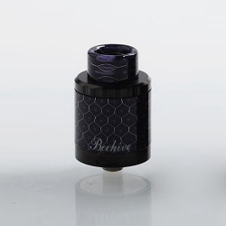 Authentic Aleader Bhive RDA Rebuildable Dripping Atomizer w/ BF Pin - Mystery Purple + Black, Stainless Steel, 24mm Diameter