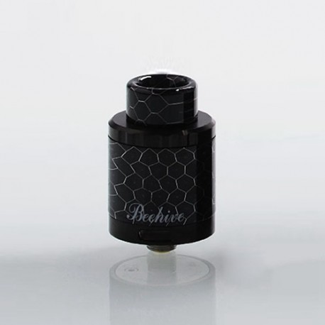 Authentic Aleader Bhive RDA Rebuildable Dripping Atomizer w/ BF Pin - Dignity Black, Stainless Steel, 24mm Diameter