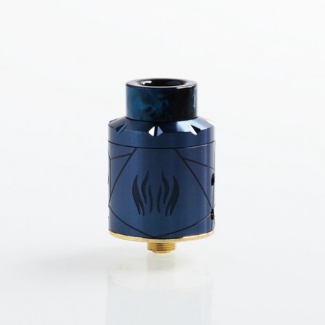 Authentic Avidvape Ghost Inhale RDA Rebuildable Dripping Atomizer w/ BF Pin - Blue, Stainless Steel, 24mm Diameter