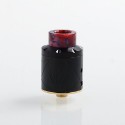 Authentic Avidvape Ghost Inhale RDA Rebuildable Dripping Atomizer w/ BF Pin - Black, Stainless Steel, 24mm Diameter
