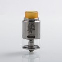 Authentic 5GVape Leopard RDTA Rebuildable Dripping Tank Atomizer - Silver, Stainless Steel, 4ml, 24mm Diameter