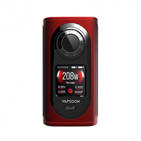 Authentic Laisimo Vapsoon-Spin 208W TC VW Variable Wattage Box Mod - Red, 10~208W, 2 x 18650