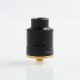 Authentic Asmodus Vice RDA Rebuildable Dripping Atomizer w/ BF Pin - Black, Stainless Steel + Aluminum, 24mm Diameter