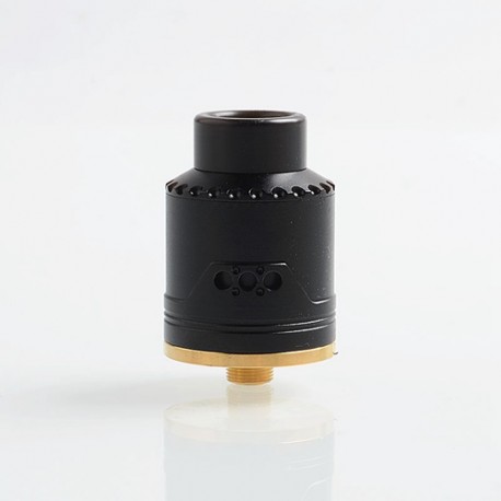Authentic Asmodus Vice RDA Rebuildable Dripping Atomizer w/ BF Pin - Black, Stainless Steel + Aluminum, 24mm Diameter
