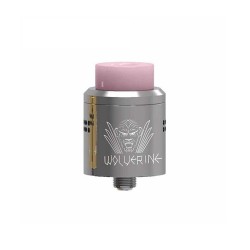 Authentic Ystar Wolverine RDA Rebuildable Dripping Atimizer - Silver, Stainless Steel, 24mm Diameter