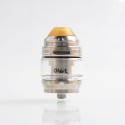 Authentic Advken Owl Sub Ohm Tank Clearomizer - Silver, Stainless Steel + Pyrex Glass, 4ml, 25mm Diameter