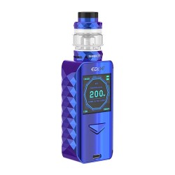 Authentic Digi Edge 200W Wireless Charging TC VW Box Mod + Specter Tank Kit - Blue, 5~200W, 2 x 18650, 5.5ml