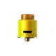 Authentic Smoant Battlestar Squonker RDA Rebuildable Dripping Atomizer w/ BF Pin - Yellow, Brass + SS, 24mm Diameter
