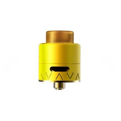 Authentic Smoant Battlestar Squonker RDA Rebuildable Dripping Atomizer w/ BF Pin - Yellow, Brass + SS, 24mm Diameter