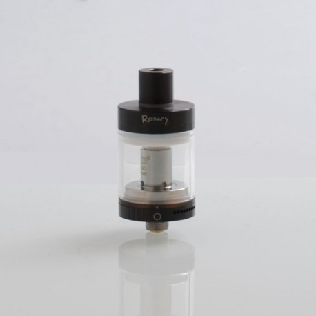 Authentic YouDe UD Rosary Tank Clearomizer - Black, 3ml, 0.5ohm, Stainless Steel + Zinc Alloy + Glass, 22mm Diameter
