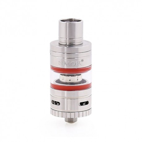 Authentic SMOKTech SMOK Micro TFV4 Sub Ohm Tank Clearomizer - Red + Silver, Stainless Steel + Glass, 2.5ml, 0.3 Ohm, 22mm Dia.