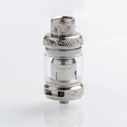 [Ships from Bonded Warehouse] Authentic Freemax Mesh Pro Sub-Ohm Tank Clearomizer - Silver, SS + Glass, 5 / 6ml, 25mm Diameter