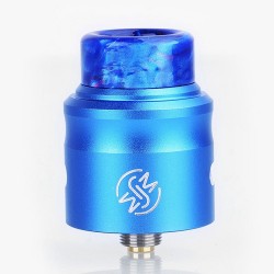 Authentic Wotofo Nudge RDA Rebuildable Dripping Atomizer w/ BF Pin - Blue, Aluminum + 316 Stainless Steel, 24mm Diameter