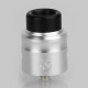 Authentic Wotofo Nudge RDA Rebuildable Dripping Atomizer w/ BF Pin - Silver, Aluminum + 316 Stainless Steel, 24mm Diameter