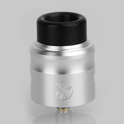 Authentic Wotofo Nudge RDA Rebuildable Dripping Atomizer w/ BF Pin - Silver, Aluminum + 316 Stainless Steel, 24mm Diameter