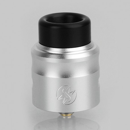 Authentic Wotofo Nudge RDA Rebuildable Dripping Atomizer w/ BF Pin - Silver, Aluminum + 316 Stainless Steel, 24mm Diameter