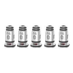 Authentic 510Vape SPAS-12 Pod System Starter Kit Replacement Mesh Coil Head - Silver, 0.4ohm (10~16W) (5 PCS)