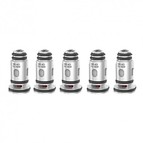 Authentic 510Vape SPAS-12 Pod System Starter Kit Replacement Mesh Coil Head - Silver, 0.4ohm (10~16W) (5 PCS)