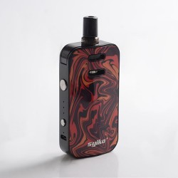 Authentic Syiko Galax 25W 1200mAh Pod System Starter Kit - Coral, 0.6ohm / 1.2ohm, 2ml