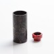 Authentic DEJAVU DJV Mod Replacement Stable Wood Sleeve + Resin Drip Tip - Red