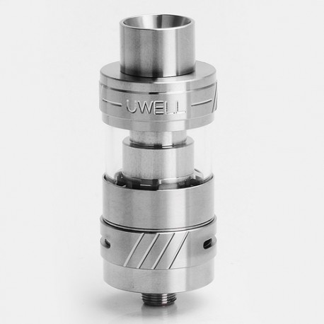 Authentic Uwell Crown II Mini Sub Ohm Tank Atomizer - Silver, Stainless Steel, 2ml, 22mm Diameter