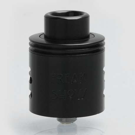 Authentic Wotofo Freakshow V2 RDA Rebuildable Dripping Atomizer - Black, Stainless Steel, 25mm Diameter
