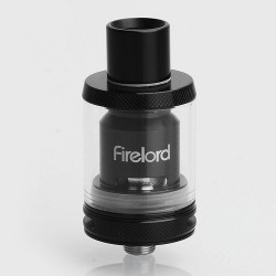 Authentic Freemax Firelord Tank Atomizer w/ Double Coil + RTA Deck - Black, Stainless Steel, 2ml, 23mm Diameter