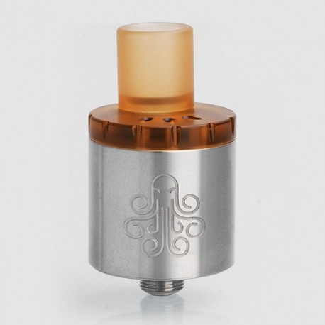 Authentic Cthulhu MTL RDA Rebuildable Dripping Atomizer w/ BF Pin - Silver, Stainless Steel, 22mm Diameter