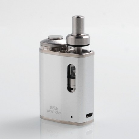 Authentic Eleaf iStick Pico Baby 25W 1050mAh Mod + GS Baby Tank Kit - Silver, Stainless Steel, 2ml