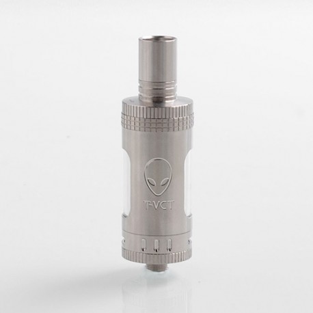 Authentic OBS T-VCT Sub Ohm Tank Clearomizer w/ RBA Coil Head - Silver, Stainless Steel + Glass, 6ml, 0.5 Ohm, 22mm Diameter