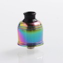 Authentic Hot Castle RDA Rebuildable Dripping Atomizer w/ BF Pin - Rainbow, Stainless Steel, 22mm Diameter