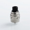 Authentic Cthulhu Iris Mesh RDA Rebuildable Dripping Atomizer w/ BF Pin - Silver, Stainless Steel, 24mm Diameter