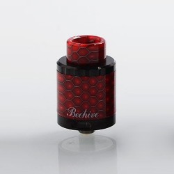 Authentic Aleader Bhive RDA Rebuildable Dripping Atomizer w/ BF Pin - Ardour Red + Black, Stainless Steel, 24mm Diameter