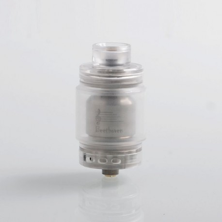 Authentic Ystar Beethoven RTA Rebuildable Tank Atomizer - White, Resin + Stainless Steel, 5.5ml, 24.7mm Diameter