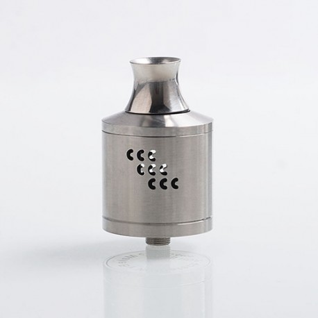 Authentic Willie COO TS RDA Rebuildable Dripping Atomizer - Silver, Stainless Steel, 30mm Diameter