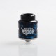 Authentic Cool MGTK RDA Rebuildable Dripping Atomizer w/ BF Pin - Black + Blue, Stainless Steel, 24mm Diameter