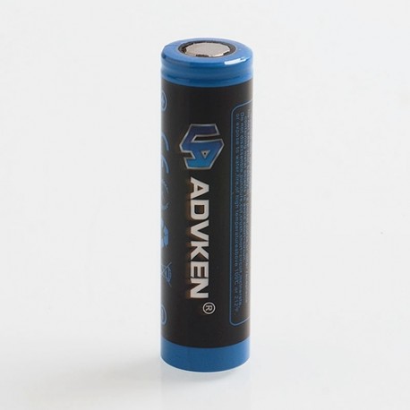 Authentic Advken 3.7V 20A 2500mAh 18650 High drain Rechargeable Li-ion Battery - Black + Blue