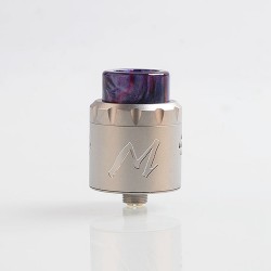 Authentic Tigertek Momentum RDA Rebuildable Dripping Atomizer w/ BF Pin - Silver, Stainless Steel, 24mm Diameter