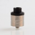 Authentic Ambition Mods Twister RDA Rebuildable Dripping Atomizer - Silver, 316 Stainless Steel + POM, 24mm Diameter