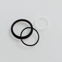 Authentic Vapesoon Replacement Seal O-Rings for Uwell Nunchaku Sub Ohm Tank - Black + Transparent, Silicone