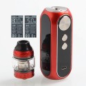 Authentic OBS Cube 80W 3000mAh VW Variable Wattage Starter Kit - Red, Zinc Alloy + Stainless Steel, 4ml, 0.2 Ohm