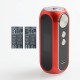 Authentic OBS Cube 80W 3000mAh VW Variable Wattage Built-in Battery Box Mod - Red, Zinc Alloy