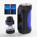 [Ships from Bonded Warehouse] Authentic GeekVape Aegis Mini 80W 2200mAh TC VW Mod + Cerberus Tank Kit - Black + Blue, 5~80W