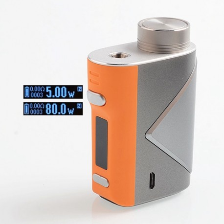 Authentic GeekVape Lucid 80W TC VW Variable Wattage Box Mod - Orange, 5~80W, 1 x 18650